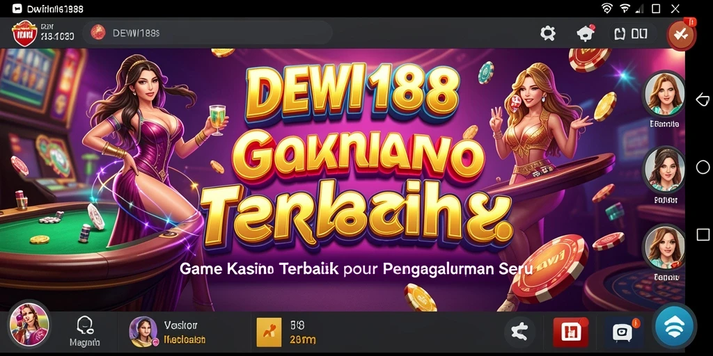 Tampilan gameplay seru dan menarik dari DEWI188 di aplikasi kasino.