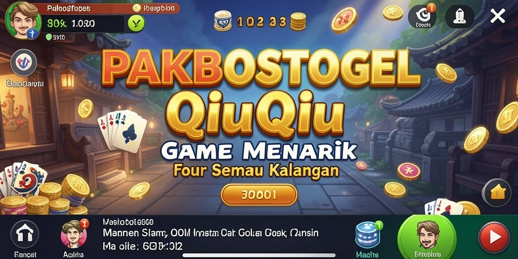 Tampilan menarik gameplay PAKBOSTOGEL di QiuQiu.