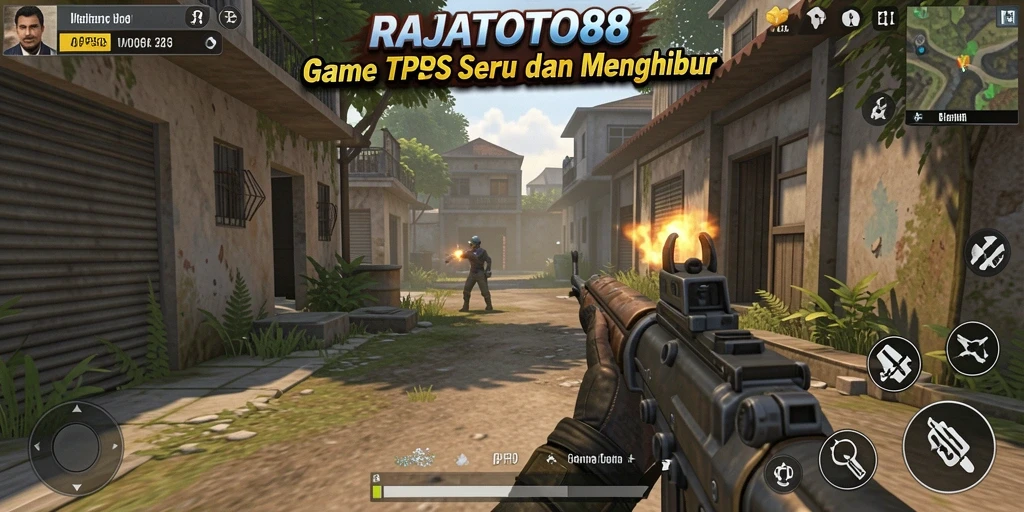Gameplay menegangkan dalam RAJATOTO88 dengan pertarungan TPS yang seru.