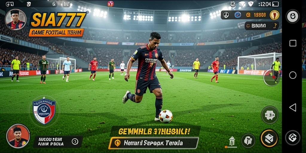 Gameplay seru SIA777 dengan aksi sepak bola yang mendebarkan.